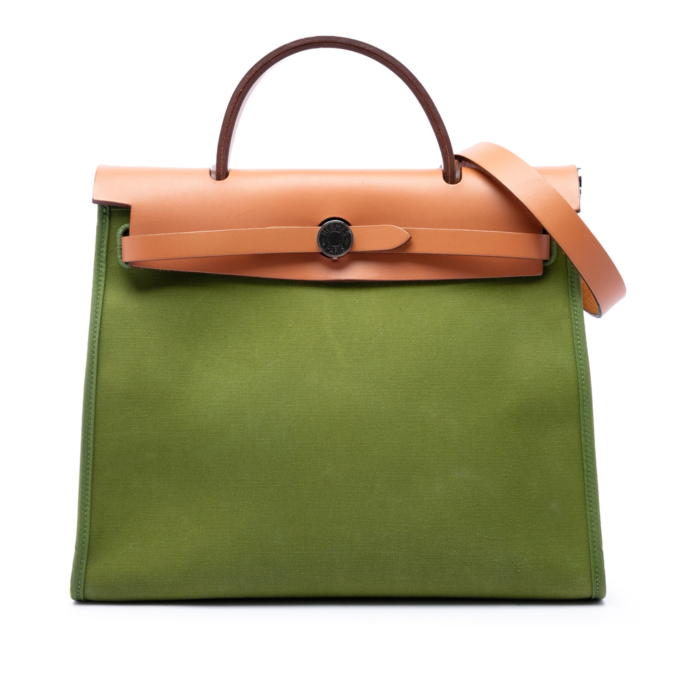 Pre-Loved Hermes Toile Herbag Zip 31